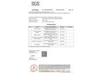English testing report for moisture-proof density board (American standard)