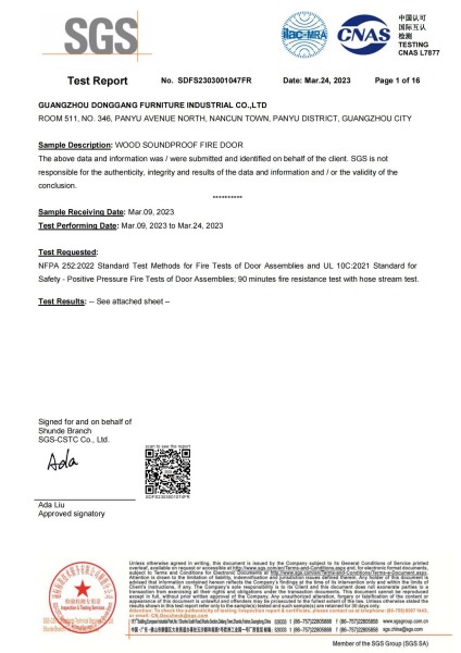 American Standard Fire Door Inspection Report (90 minutes)