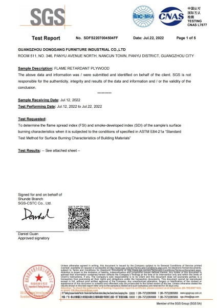 American standard flame retardant plywood